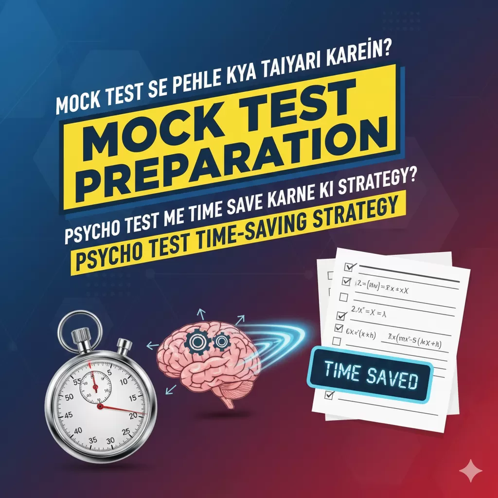 Mock Test से पहले क्या तैयारी करें? | Psycho Test में समय बचाने की Best रणनीति 2025