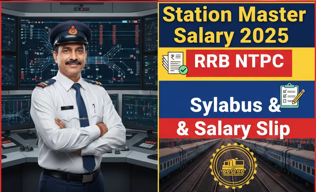 Station Master Salary: RRB NTPC Station Master Full Syllabus & Salary Slip के साथ पूरी जानकारी